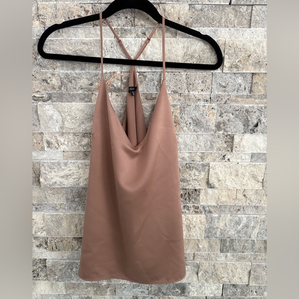 Dynamite Brown Spaghetti Strap Top, size small, summer top‎ - Picture 2 of 9